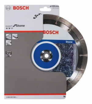 Алмазный отрезной круг Expert for Stone 230 x 22,23 x 2,4 x 12 mm 2608602592